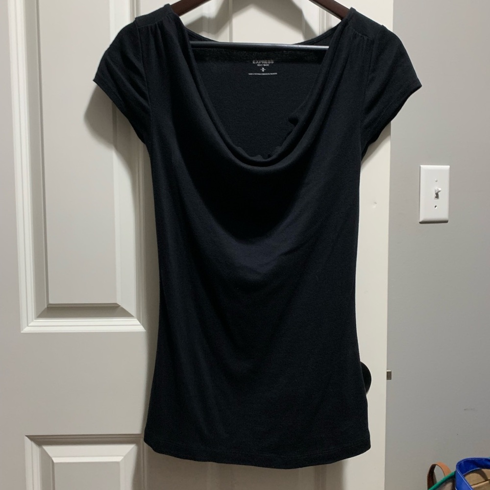 Express Sexy Basic Cowl Neck Top